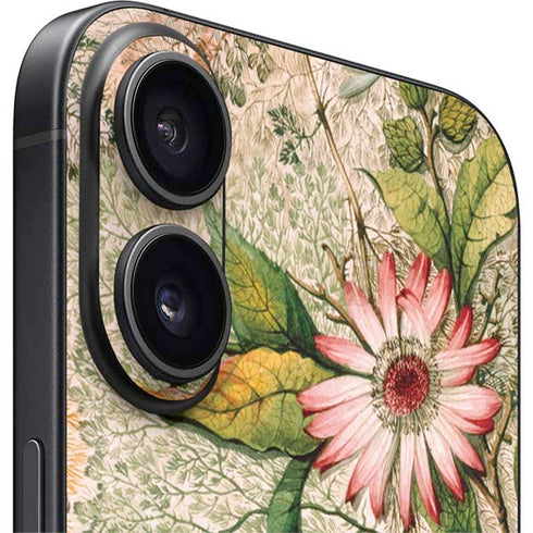 Marbled Paper by William Kilburn iPhone 16 Plus Skin